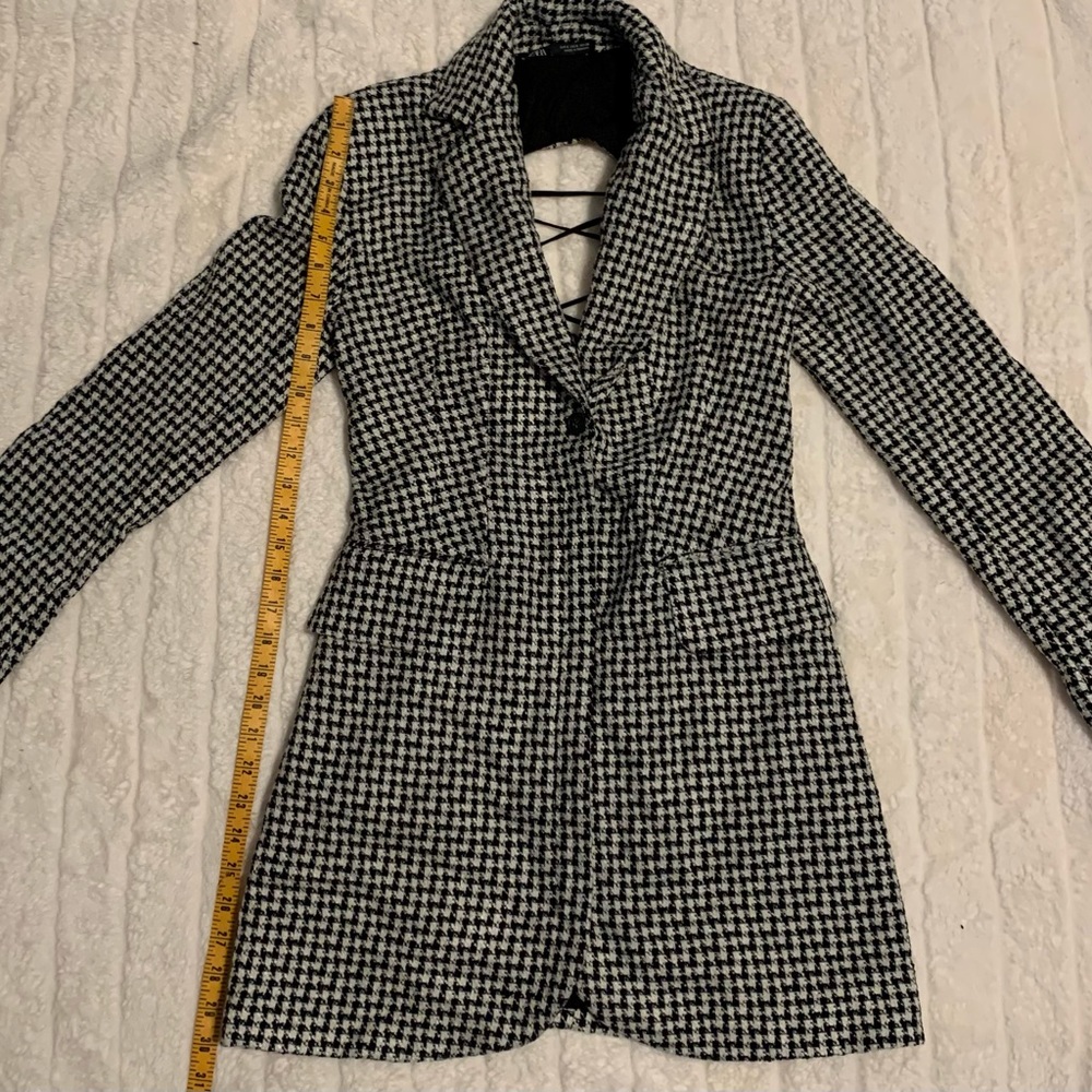 Zara plaid jacket dress